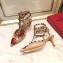 Valentino Heel 6.5cm Chain Rose Print Undercover Rockstud Pumps Nude