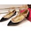 Valentino Rockstud Caged Ankle Strap Ballet Flats Ballerinas in Patent Leather Black