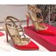 Valentino Heel 9.5cm Rockstud Caged Pumps in Patent Leather Red