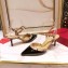 Valentino Heel 6.5cm Rockstud Slingback Pumps Sandals in Patent Leather Black