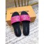 Louis Vuitton Monogram LV Dauphine Lock it Flat Mules Fuchsia 2020