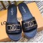 Louis Vuitton Monogram LV Dauphine Lock it Flat Mules Black 2020