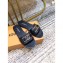Louis Vuitton Monogram LV Dauphine Lock it Flat Mules Black 2020