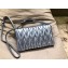 Miu Miu Matelassé Leather Mini Bag 5BH080 Metallic Blue
