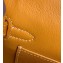 Hermes Mini Kelly II Bag in Alligator Embossed Leather Half Handmade Yellow