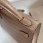 Hermes Mini Kelly II Bag in Alligator Embossed Leather Half Handmade Etoupe