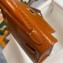 Hermes Mini Kelly II Bag in Alligator Embossed Leather Half Handmade Brown