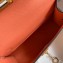 Hermes Mini Kelly II Bag in Alligator Embossed Leather Half Handmade Lobster Pink