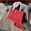 Miu Miu Miu Confidential Matelassé Nappa Leather Bag 5BA126 Red