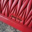 Miu Miu Miu Confidential Matelassé Nappa Leather Bag 5BA126 Red