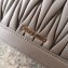 Miu Miu Miu Confidential Matelassé Nappa Leather Bag 5BA126 Gray
