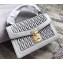 Miu Miu Miu Confidential Matelassé Leather Bag 5BA094 Gray