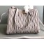 Miu Miu Matelassé Leather Shoulder Bag 5BG103 Gray