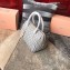 Miu Miu Matelassé Leather Top Handle Bag 5BB033 Gray