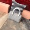 Miu Miu Matelassé Leather Top Handle Bag 5BB033 Gray