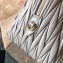 Miu Miu Matelassé Leather Top Handle Bag 5BB033 Gray