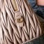 Miu Miu Matelassé Leather Top Handle Bag 5BB033 Nude