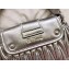 Miu Miu Leather Coffer Bag 5BH111 Silver Gray