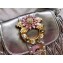 Miu Miu Leather Coffer Bag 5BH111 Silver Gray