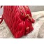 Miu Miu Matelassé Leather Shoulder Bag 5BB034 Red