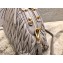 Miu Miu Matelassé Leather Shoulder Bag 5BB034 Gray