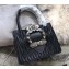 Miu Miu Miu Lady Matelassé Leather Bag 5BA081 Black