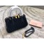 Miu Miu Matelasse Leather Bauletto Top Handle Bag RL0059 Black