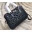 Miu Miu Matelasse Leather Bauletto Top Handle Bag RL0061 Black