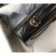 Hermes Kelly 25cm/28cm Bag in Alligator Embossed Leather Black