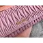 Miu Miu Matelassé Leather Clutch Bag with Chain 5DH002 Pink