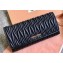 Miu Miu Matelassé Leather Clutch Bag with Chain 5DH002 Black