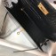 Hermes Kelly 25cm/28cm Bag in Alligator Embossed Leather Black