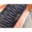 Miu Miu Matelassé Leather Clutch Bag with Chain 5DH002 Black
