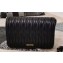 Miu Miu Matelassé Leather Shoulder Bag 5BA064 Black