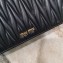 Miu Miu Matelassé Leather Shoulder Bag 5BA064 Black