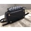 Miu Miu Matelassé Leather Backpack Bag 5BZ022 Black