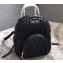 Miu Miu Matelassé Leather Backpack Bag 5BZ015 Black
