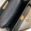 Hermes Mini Kelly II Bag in Alligator Embossed Leather Half Handmade Black/Gold