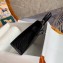 Hermes Mini Kelly II Bag in Alligator Embossed Leather Half Handmade Black/Silver