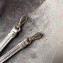 Miu Miu Matelassé Leather Clutch Bag with Strap 5BH042 Silver Gray