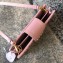 Miu Miu Matelassé Leather Clutch Bag with Strap 5BH042 Pink