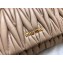 Miu Miu Matelassé Leather Mini Bag 5BH080 Nude