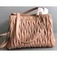 Miu Miu Matelassé Leather Shoulder Bag 5BG103 Nude