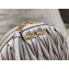 Miu Miu Matelassé Leather Shoulder Bag 5BH092 Gray