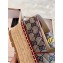 Gucci GG Matelassé Canvas Platform Espadrilles Blue 2020
