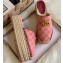 Gucci GG Matelassé Canvas Platform Espadrilles Slippers Pink 2020