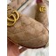 Gucci GG Matelassé Canvas Platform Espadrilles Slippers Beige/Burgundy 2020