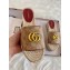 Gucci GG Matelassé Canvas Platform Espadrilles Slides Sandals Beige/Burgundy 2020