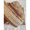Gucci GG Matelassé Canvas Platform Espadrilles Slides Sandals Beige/Burgundy 2020