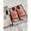 Gucci GG Matelassé Canvas Platform Espadrilles Slides Sandals Pink 2020